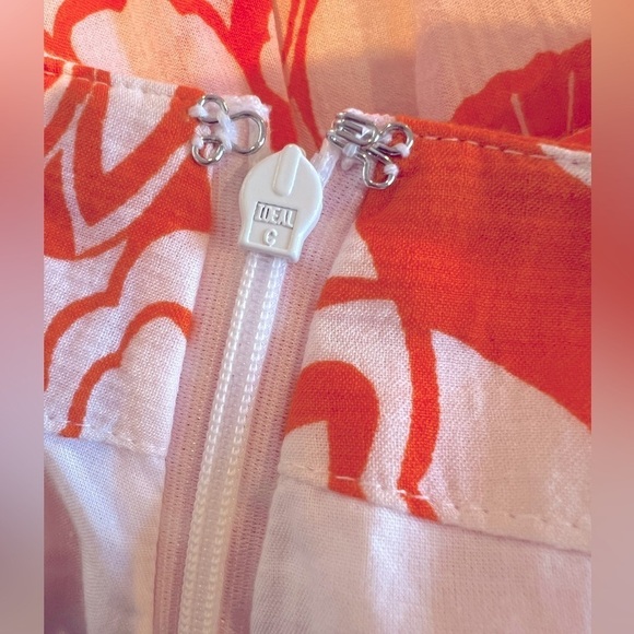 B6.17 Express Lined 100% Cotton Fit & Flare Printed Skirt Size 0 - Picture 7 of 8